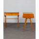 Pair of vintage night tables, wood and formica, 1970s - Eastern Europe design