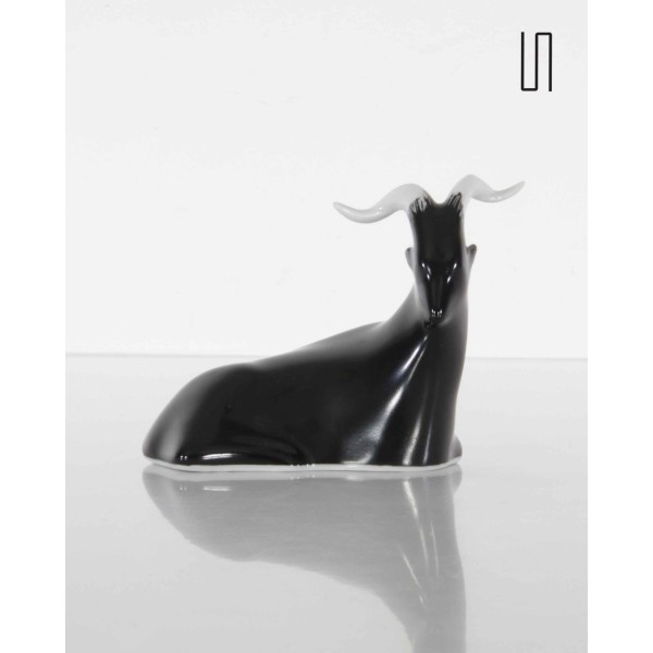 Antilope en porcelaine tchèque pour Royal Dux, 1959 - Design d'Europe de l'Est