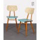 Pair of blue vintage chairs produced by Ton, 1960s - Eastern Europe design