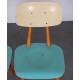 Pair of blue vintage chairs produced by Ton, 1960s - Eastern Europe design
