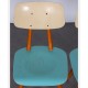 Pair of blue vintage chairs produced by Ton, 1960s - Eastern Europe design