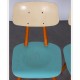 Paire de chaises vintage bleues éditées par Ton, 1960 - Design d'Europe de l'Est