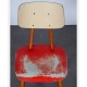 Chaise rouge produite par Ton, 1960 - Design d'Europe de l'Est