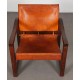 Vintage leather armchair by Mobring for Ikea, Diana model, 1970s - Scandinavian design