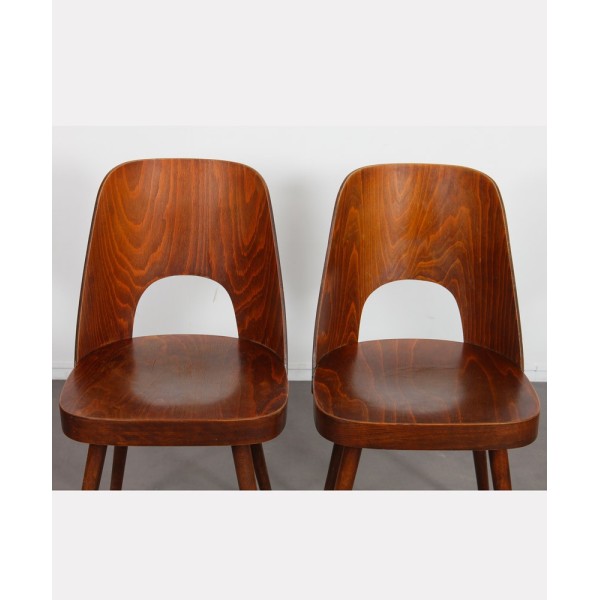 Suite de 4 chaises en bois par Oswald Haerdtl pour Ton, 1960 - Design d'Europe de l'Est