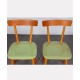 Suite de 4 chaises vertes éditées par Ton, vers 1960 - Design d'Europe de l'Est