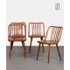 Set of 4 vintage chairs by Antonin Suman for Ton, 1960s - Eastern Europe design