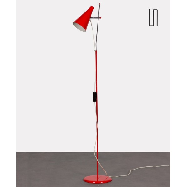 Metal floor lamp by Josef Hurka for Lidokov, 1960s - Eastern Europe design