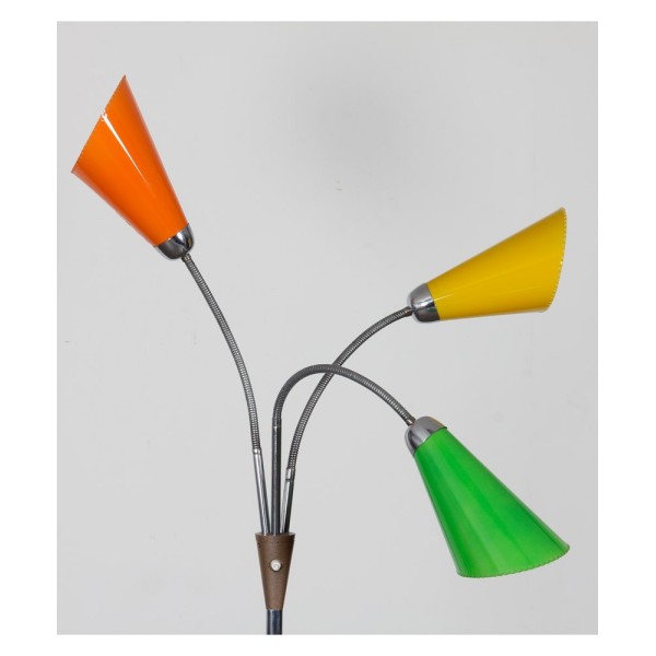 Vintage metal floor lamp by Lidokov, circa 1960 - Eastern Europe design
