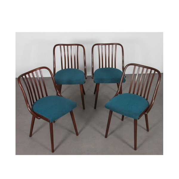 Lot de 4 chaises par Antonin Suman pour Jitona, 1960