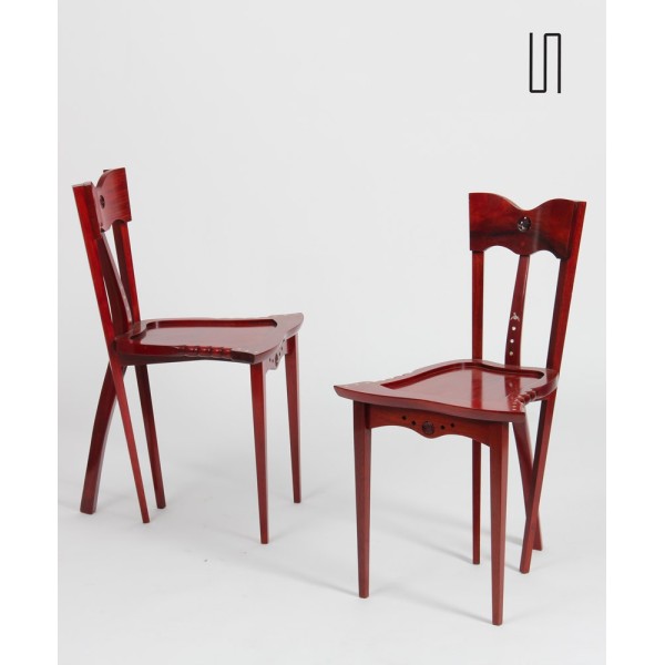 Pair of Yoochai chairs by Borek Sipek for Scarabas, 1997 - 