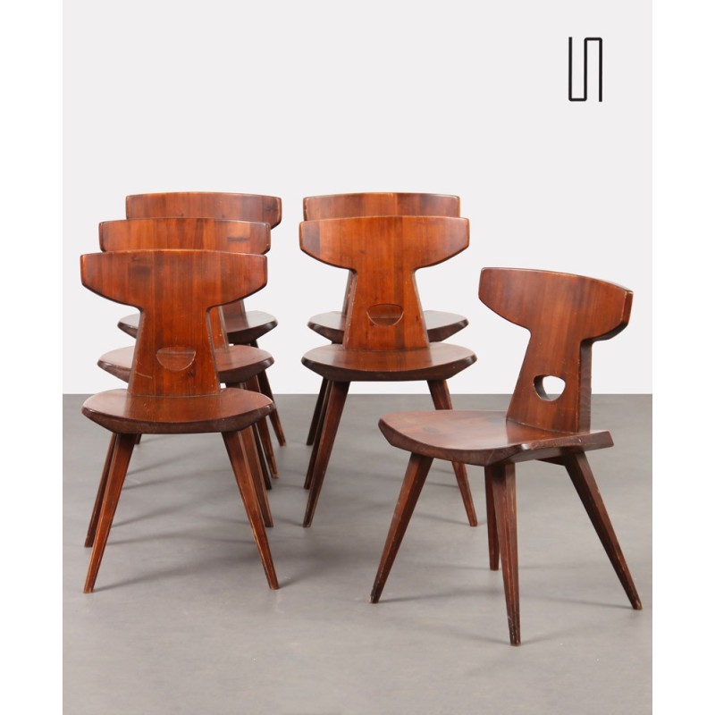 Set of 6 chairs by Jacob Kielland-Brandt for I. Christiansen, 1960s