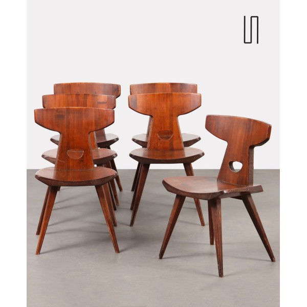 Suite de 6 chaises par Jacob Kielland-Brandt pour I. Christiansen, 1960 - Design Scandinave