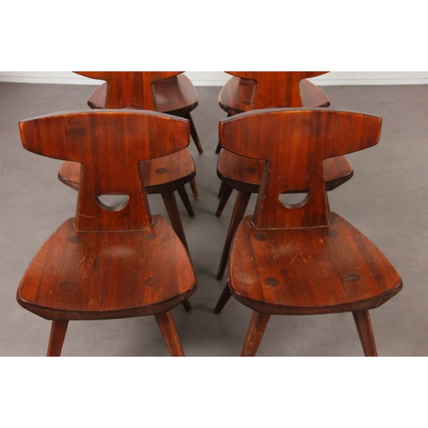 Set of 6 chairs by Jacob Kielland-Brandt for I. Christiansen, 1960s - Scandinavian design