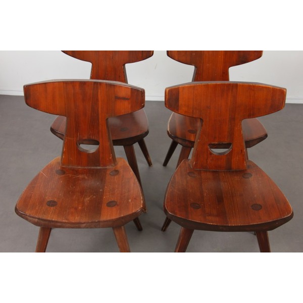 Suite de 6 chaises par Jacob Kielland-Brandt pour I. Christiansen, 1960 - Design Scandinave