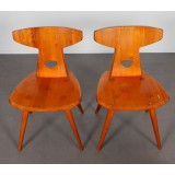 3 chaises en pin par Jacob Kielland-Brandt pour I. Christiansen, 1960