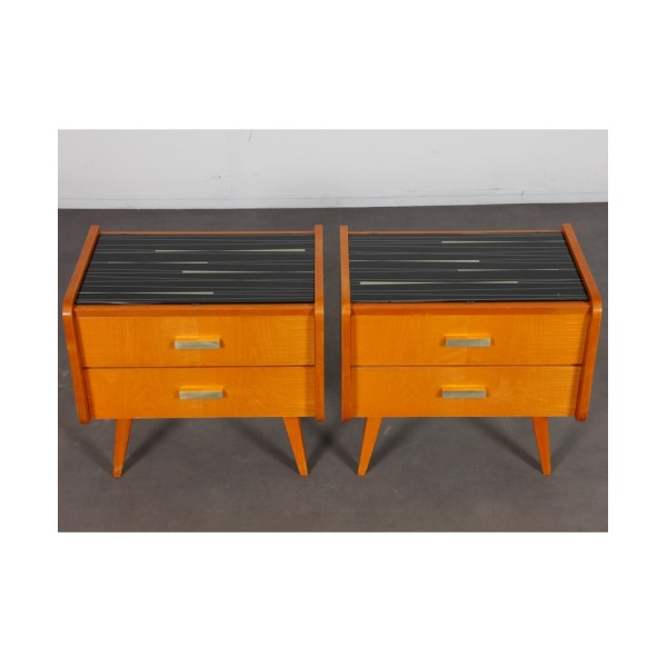 Pair of vintage wooden nightstands, 1970s - 