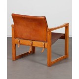 Vintage leather armchair by Mobring for Ikea, Diana model, 1970s