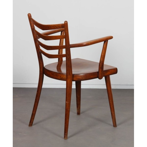 Fauteuil vintage en bois édité par Ton, 1960 - Design d'Europe de l'Est