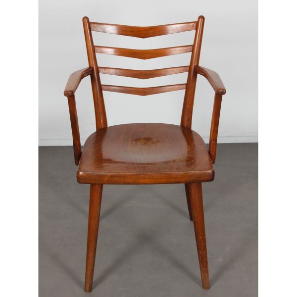 Fauteuil vintage en bois édité par Ton, 1960 - Design d'Europe de l'Est