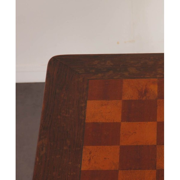 Oak game table by Jan Vanek for Krasna Jizba, 1940s - Eastern Europe design
