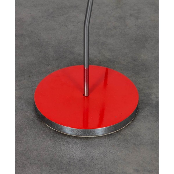 Red metal table lamp by Josef Hurka for Lidokov, 1960s - Eastern Europe design