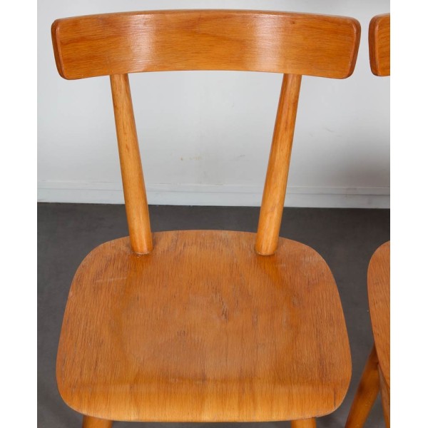 Set of 3 vintage chairs edited by Ton, 1960s - Eastern Europe design