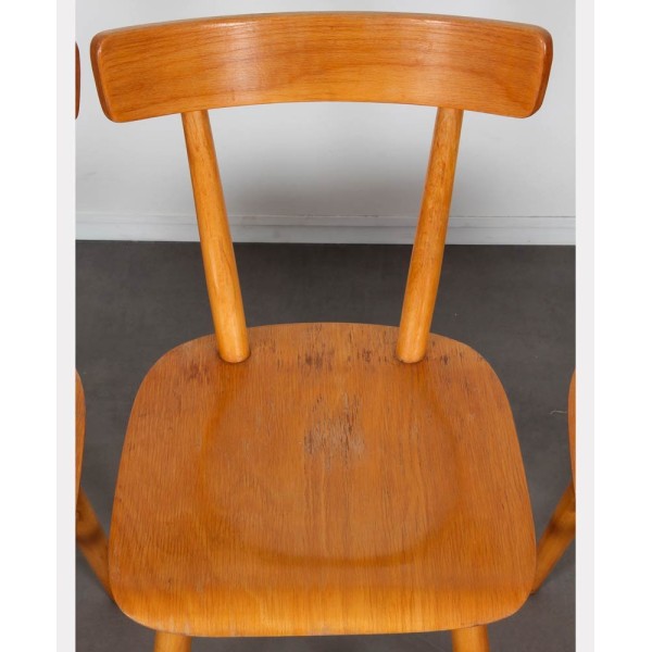 Ensemble de 3 chaises vintage édité par Ton, 1960 - Design d'Europe de l'Est