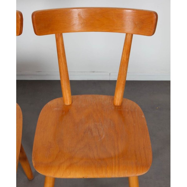 Set of 3 vintage chairs edited by Ton, 1960s - Eastern Europe design