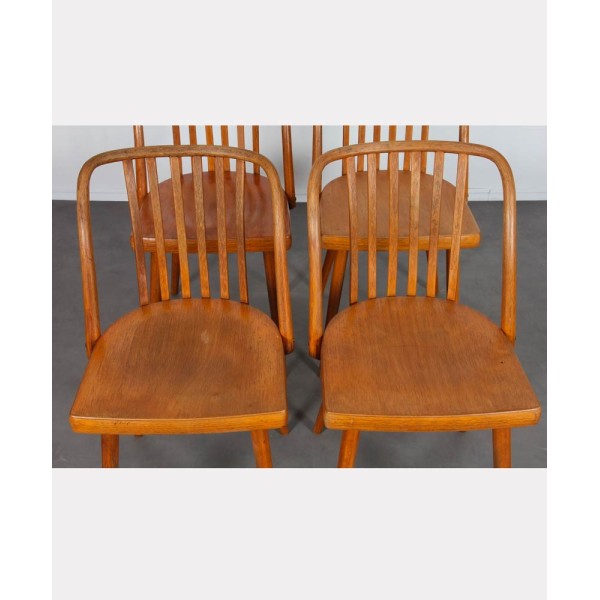 Set of 4 vintage chairs by Antonin Suman for Ton, 1960s - Eastern Europe design