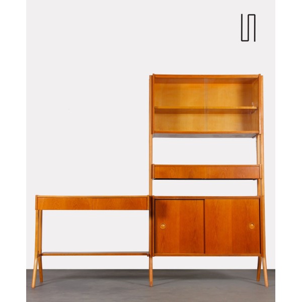 Vintage wooden wall unit by Frantisek Jirak, circa 1960 - Eastern Europe design