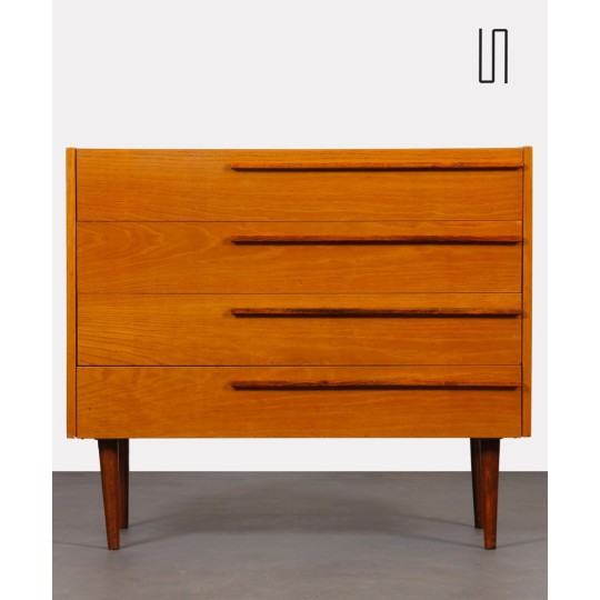 Small vintage wooden chest of drawers by UP Zavody circa 1960
