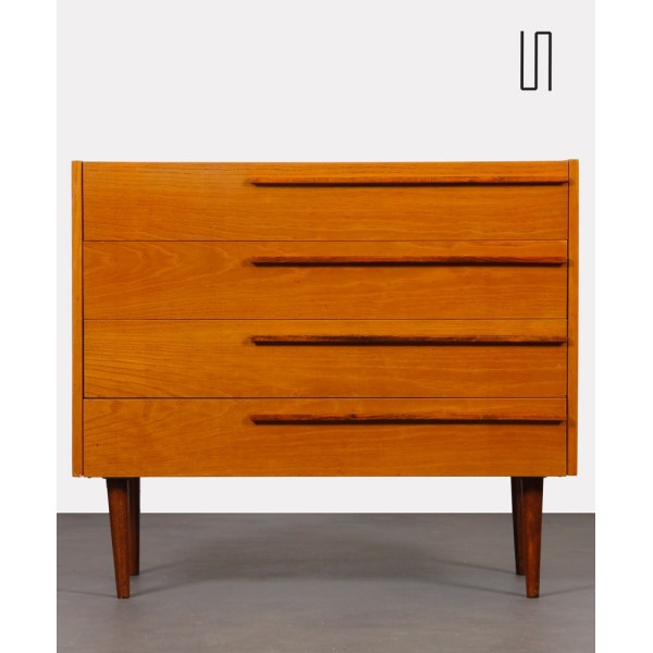 Small vintage wooden chest of drawers by UP Zavody circa 1960 - Eastern Europe design