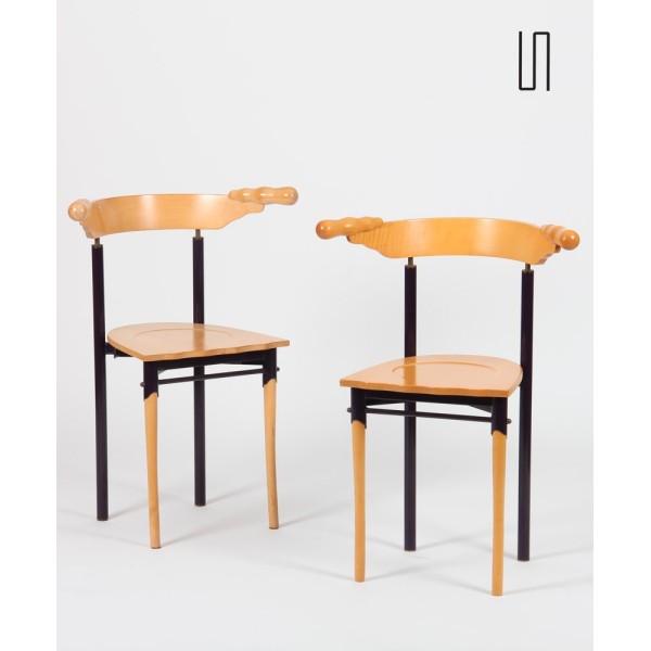 Pair of Jansky chairs by Borek Sipek for Driade, 1989 - 