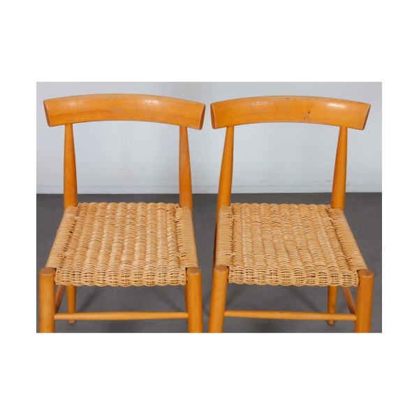 Paire de chaises vintage en bois éditées par Krasna Jizba, 1960 - Design d'Europe de l'Est