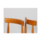 Pair of vintage wooden chairs edited by Krasna Jizba, 1960s
