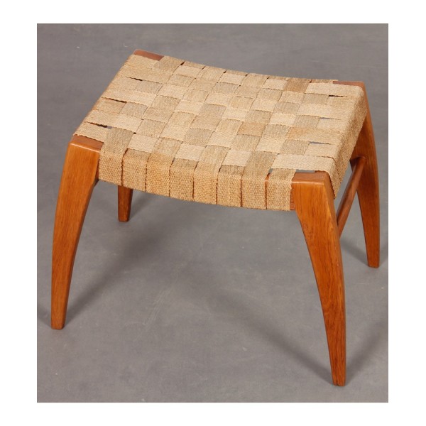 Tabouret tchèque en bois pour Krasna Jizba, 1940 - Design d'Europe de l'Est