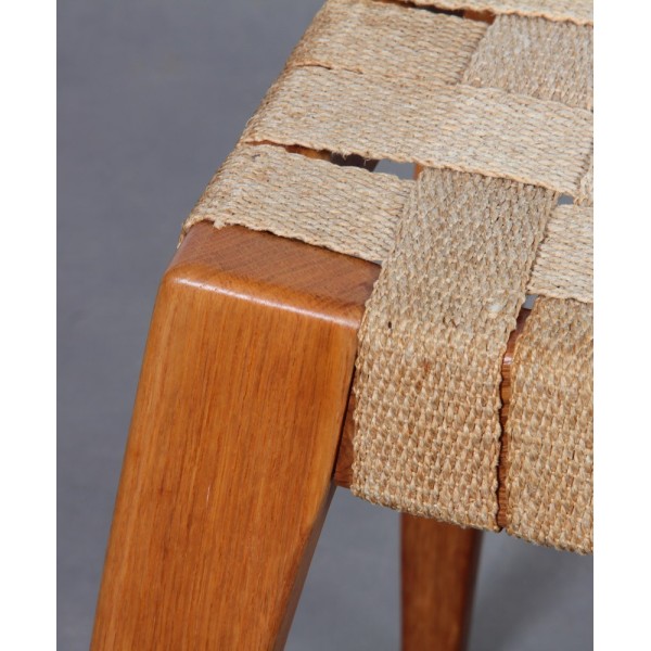 Tabouret tchèque en bois pour Krasna Jizba, 1940 - Design d'Europe de l'Est