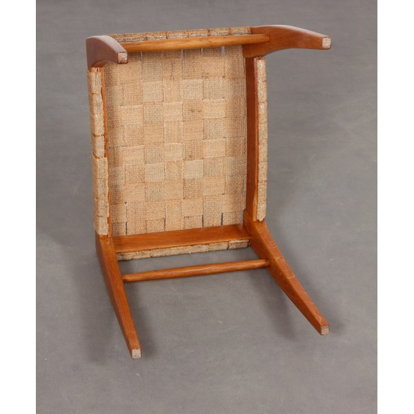 Tabouret tchèque en bois pour Krasna Jizba, 1940 - Design d'Europe de l'Est