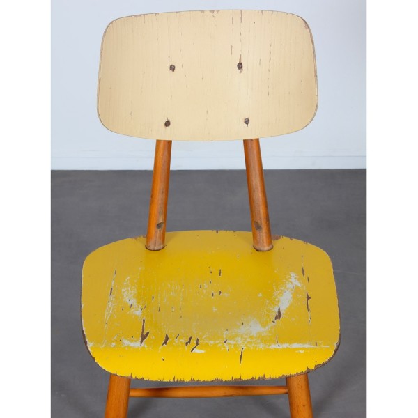 Wooden chair produced by Ton, 1960s - Eastern Europe design