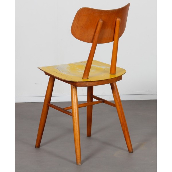 Wooden chair produced by Ton, 1960s - Eastern Europe design