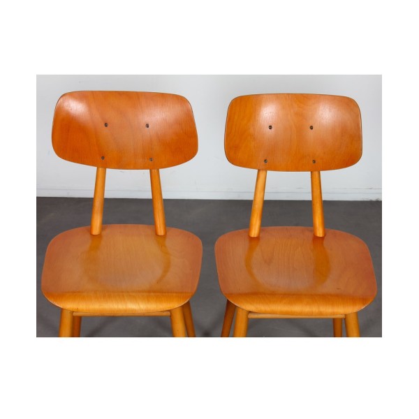 Suite of 4 chairs produced by Ton, 1960 - Eastern Europe design