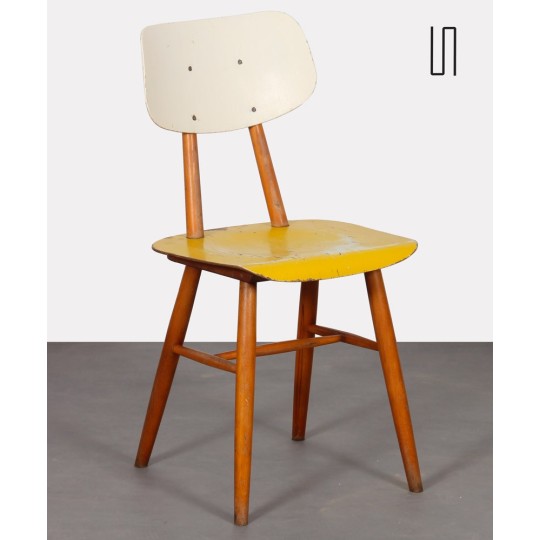 Wooden chair produced by Ton, 1960 - Eastern Europe design