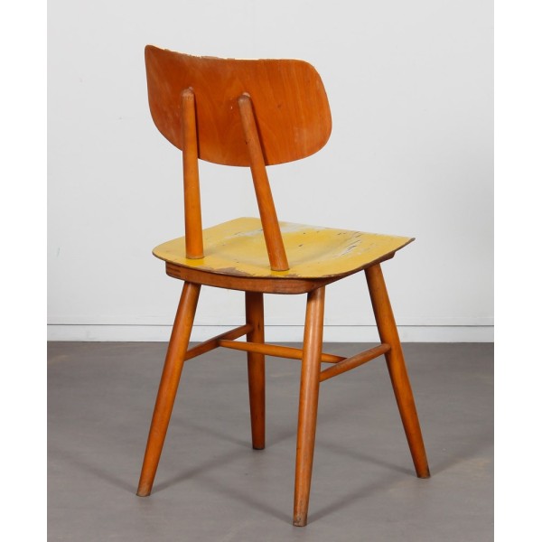 Chaise en bois produite par Ton, 1960 - Design d'Europe de l'Est