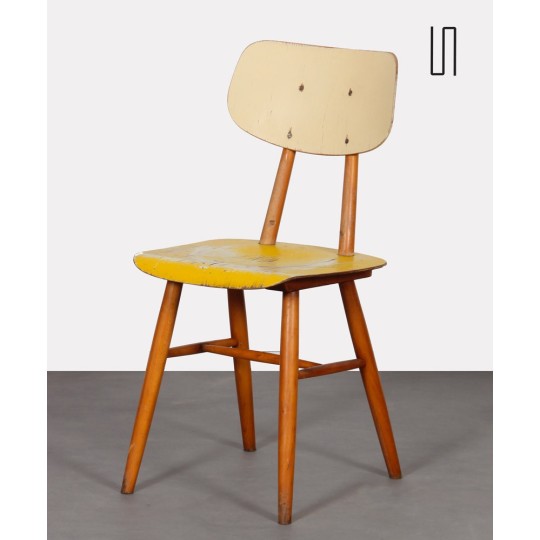Chaise en bois produite par Ton, 1960 - Design d'Europe de l'Est