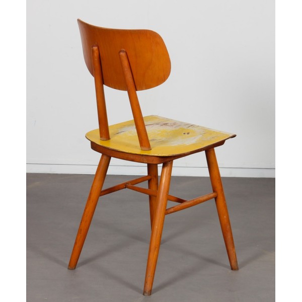 Wooden chair produced by Ton, 1960s - Eastern Europe design