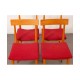 Suite of 4 vintage wooden chairs, Czech production, 1960s - Eastern Europe design
