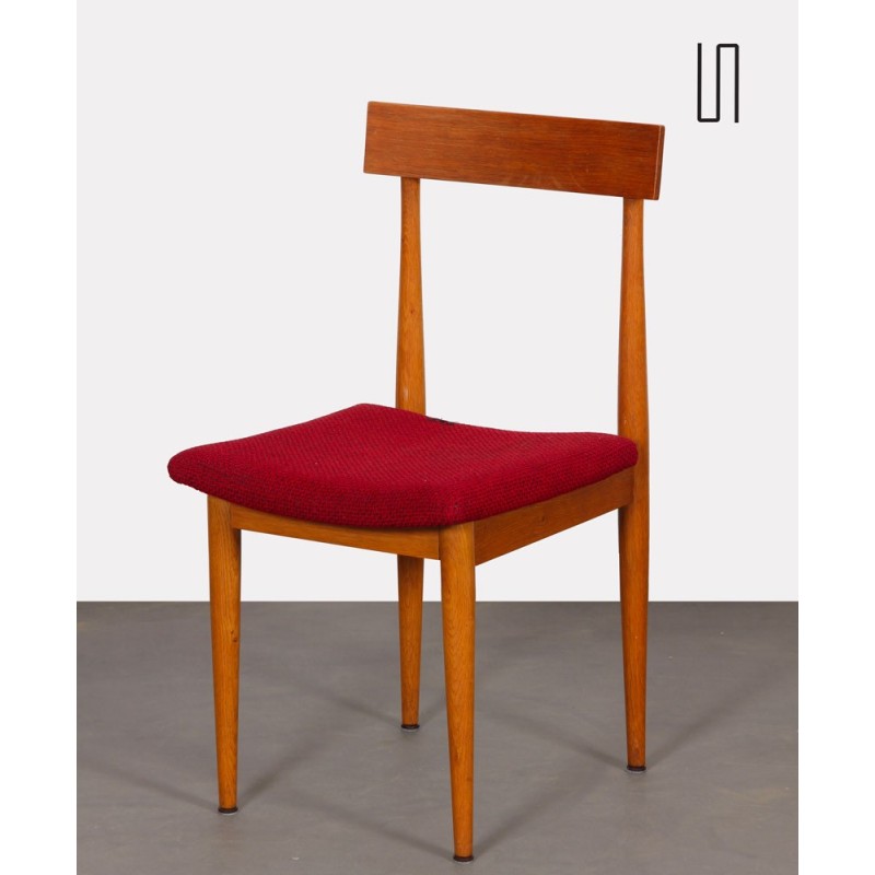 Chaise vintage en bois, design tchèque, 1960