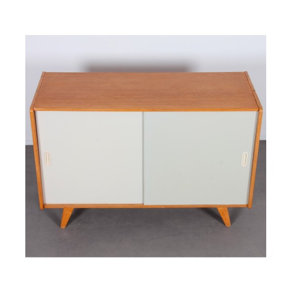 Vintage chest with white doors by Jiroutek, model U-452, 1960s - Eastern Europe design