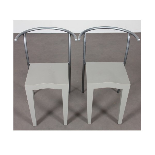 Paire de chaises Dr Glob Philippe Starck pour Kartell, 1988 - 